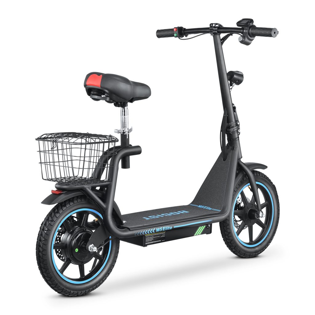 BOGIST M5 Elite electric scooter with seat, Zima Blue version