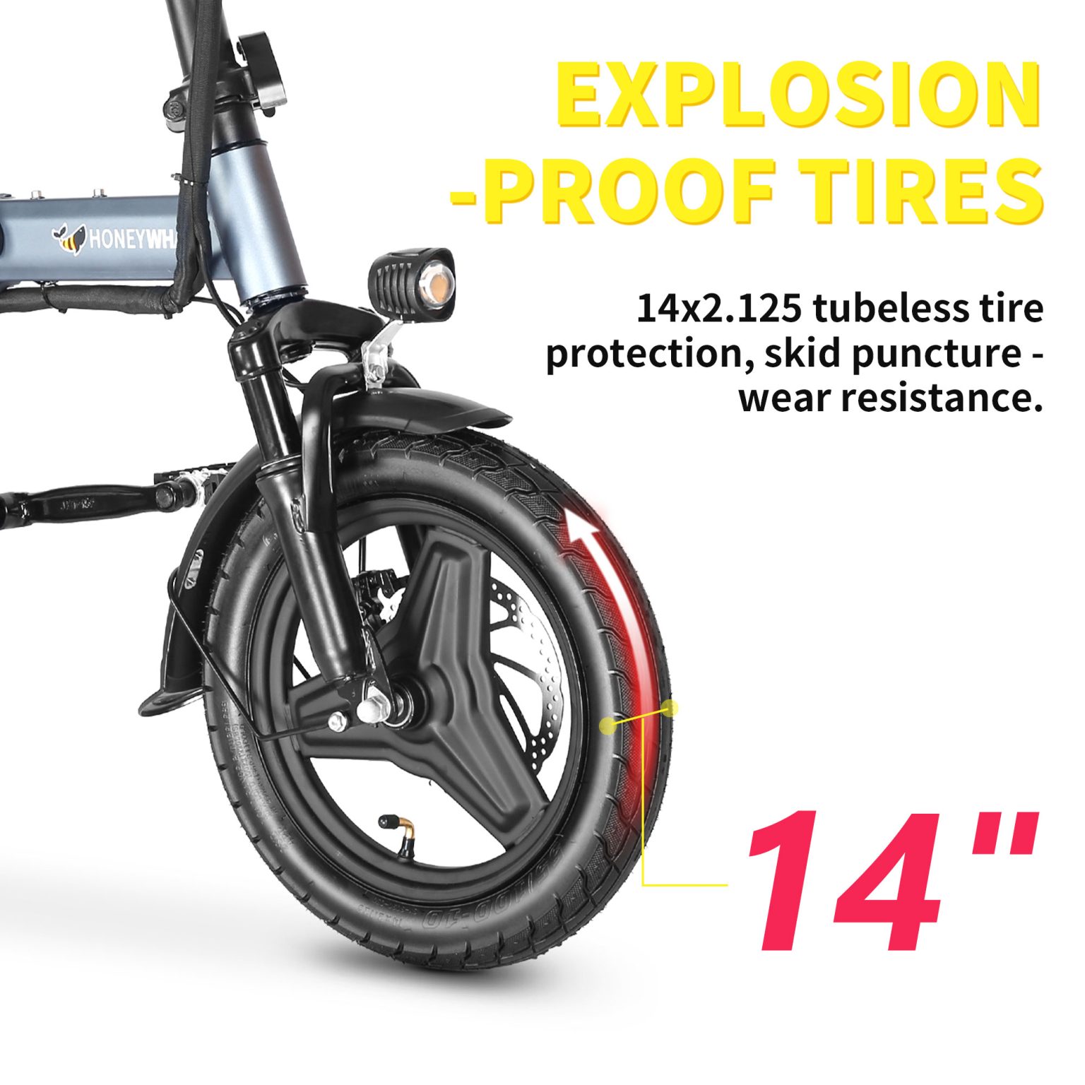 Honeywhale S6 Pro electric bike | Folding E-Bike 15Ah battery 50km range